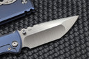 Chaves Knives Redencion  229 Blue Titanium & M390 Tanto Exclusive