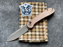 Civivi Elementum Button Lock Brown Micarta C2103D