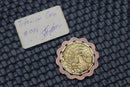 Custom Knife Factory Dragon Shell Titanium Engraved Coin
