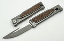Reate EXO Exoskeleton Design Titanium/Burlap Micarta & CPM-3V Drop Point