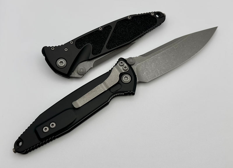 Microtech Socom Elite Single Edge Apocalyptic Standard Manual & Black 160-10AP