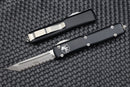 Microtech Ultratech Tanto T/E Stonewash Full Serrated 123-12