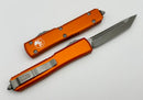 Microtech Ultratech Tanto Edge Apocalyptic Standard & Orange 123-10APOR