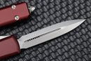 Microtech Ultratech Double Edge Full Serrated Stonewash & Merlot 122-12MR