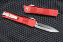 Microtech Combat Troodon D/E Satin Fully Serrated & Red 142-6RD