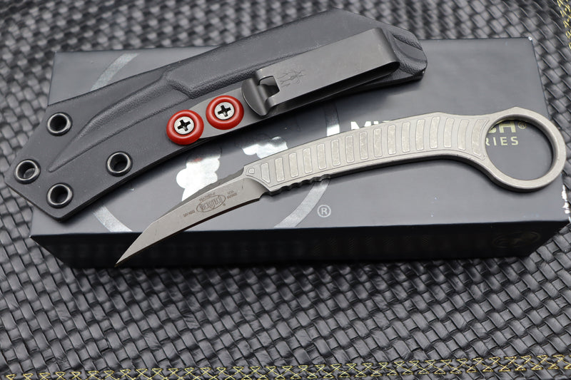 Microtech & Bastinelli Collaboration Feather Apocalyptic Standard Signature Series 215-10APS