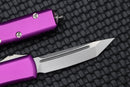 Microtech UTX-85 Tanto Stonewash Standard & Violet 233-10VI
