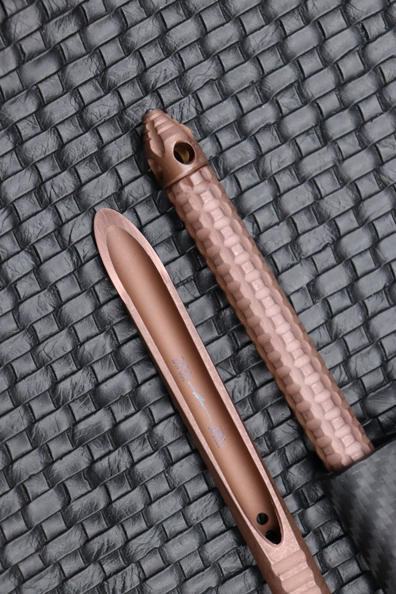 Microtech Rose Gold Microtech TAC-P Rose Gold with Glass Breaker 112-1PVDRGS
