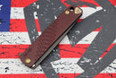 Medford M-48 Red Aluminum Handle w/ PVD Spring & Bronze Hardware/Clip & PVD S35VN