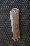 Marfione Custom Knives & Borka Blades Collaboration SBTF Diamond Finished M390 Blade & Bloodwash Scales