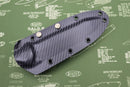 Microtech Socom Alpha T/E Tanto DLC Partial Serration & Carbon Fiber 114-2DLCCFS