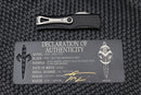 Marfione Hera Prototype Two Tone Diamond Wash Single Edge & Black Handle w/ Two Tone Hardware