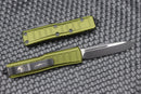 Microtech UTX-85 2 Stepside Single Edge Black Standard & OD Green Signature Series 231II-1ODS