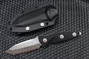 Microtech Socom Alpha Mini Tanto Stonewash Full Serrated 114M-12