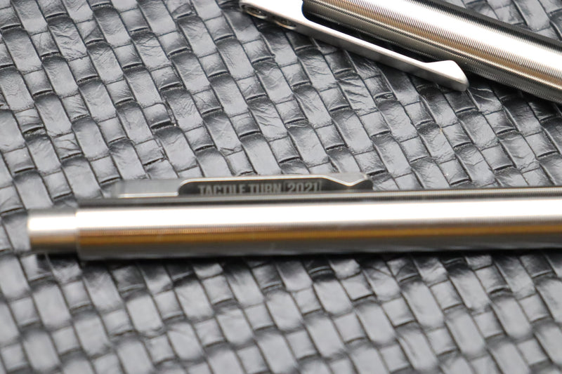 Tactile Turn Titanium Side Click Pen Short (5.3”) 10-SC2-TTM-TTM