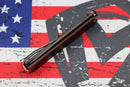 Medford M-48 Red Aluminum Handle w/ PVD Spring & Bronze Hardware/Clip & PVD S35VN