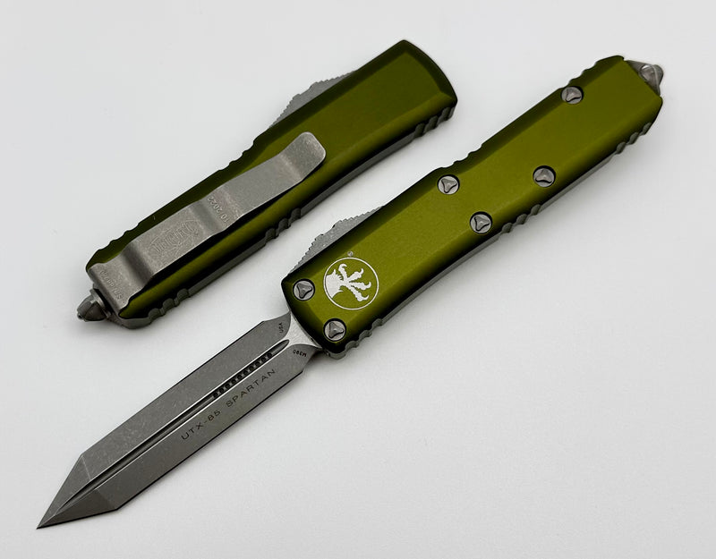 Microtech UTX-85 Spartan Apocalyptic Standard & OD Green 230-10APOD