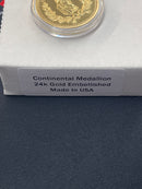 Marfione Continental Coin w/ 24k Gold Plating 502-MCK