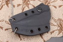 Spartan Blades Black Enyo Waist Band/Neck Knife w/ Black Kydex SB2BK