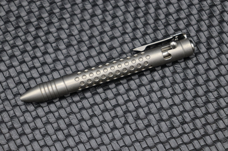 Chaves Knives Bolt Action Titanium Pen Dots Pattern