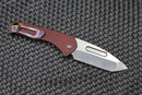 Medford Praetorian Swift Auto Red w/ Flamed Hardware/Clip & S35VN Tumbled Tanto