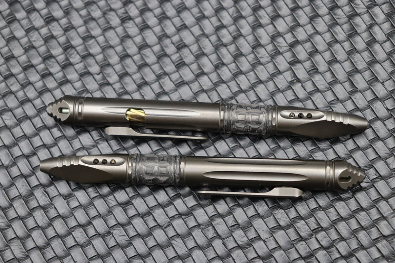 Microtech Kyroh Mini Pen Shot Peened 403M-TI-SPTRI