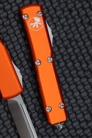 Microtech Ultratech Orange & Single Edge Satin Standard 121-4OR