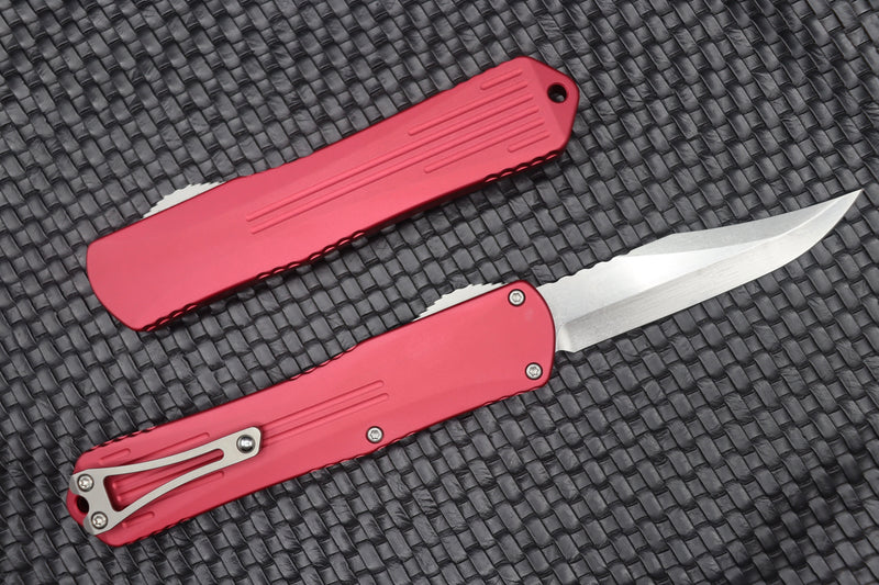 Heretic Knives Manticore X Red & Stonewash Bowie H030B-2A-RED