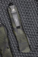 Microtech Combat Troodon OD Green Camo w/ Double Edge Full Serrated Camo  142-3OCS