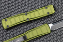 Microtech Ultratech 2 Step Side Black Single Edge Partial Serrated & OD Green Signature Series 121II-2ODS