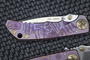 Spartan Blades Harsey Folder 2022 Special Edition Purple Plague Doctor