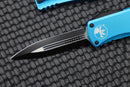 Microtech Hera Double Edge Black Standard & Turquoise 702-1TQ