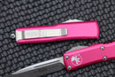 Microtech UTX-85 Single Edge Stonewash Standard & Pink 231-10PK