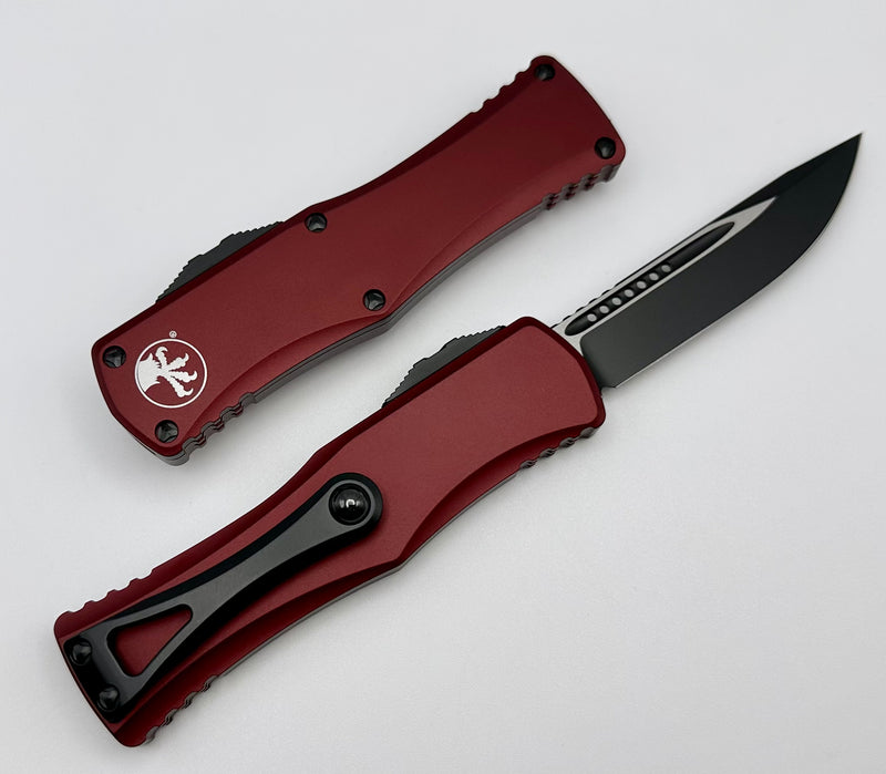 Microtech Hera Single Edge Black Standard & Merlot 703-1MR