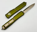 Microtech Ultratech Single Edge Bronze Partial Serrated & OD Green 121-14OD