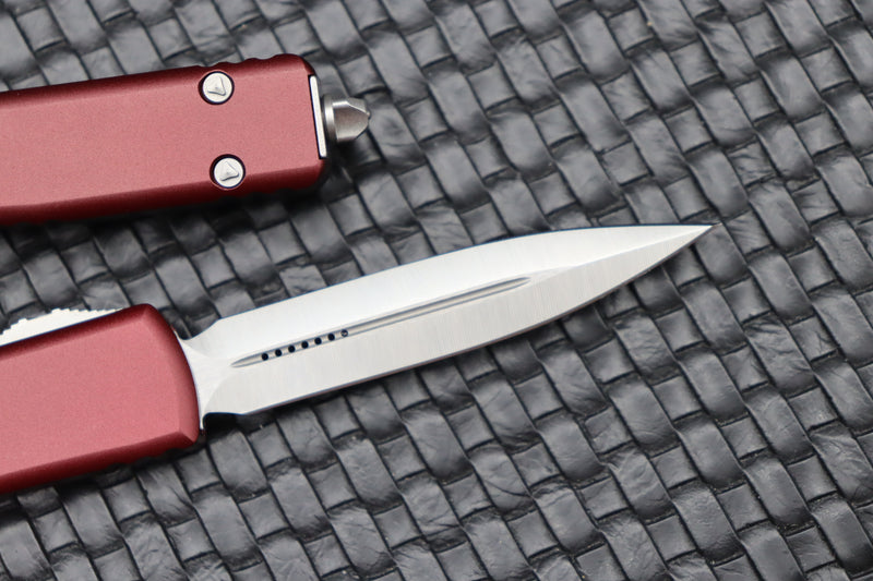 Microtech UTX-70 Double Edge Satin Standard & Merlot 147-4MR