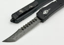 Microtech Ultratech Hellhound Damascus & Black 119-16S