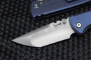 Chaves Knives Redencion  229 Blue Titanium & M390 Tanto Exclusive