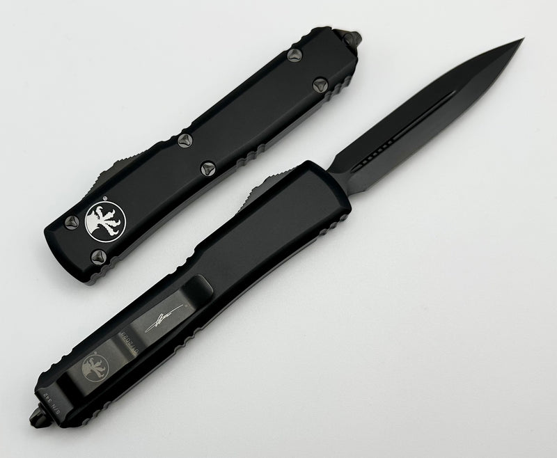 Microtech Ultratech Double Edge DLC Black Tactical Signature Series 122-1DLCTS