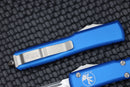 Microtech Ultratech Single Edge Stonewash Standard & Blue 121-10BL