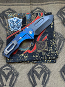 Medford Knife Praetorian T Flamed & Blue with S35 Tanto 104-027