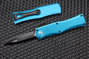 Microtech Hera Double Edge Black Standard & Turquoise 702-1TQ