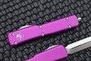 Microtech UTX-70 Double Edge Satin Standard & Violet 147-4VI