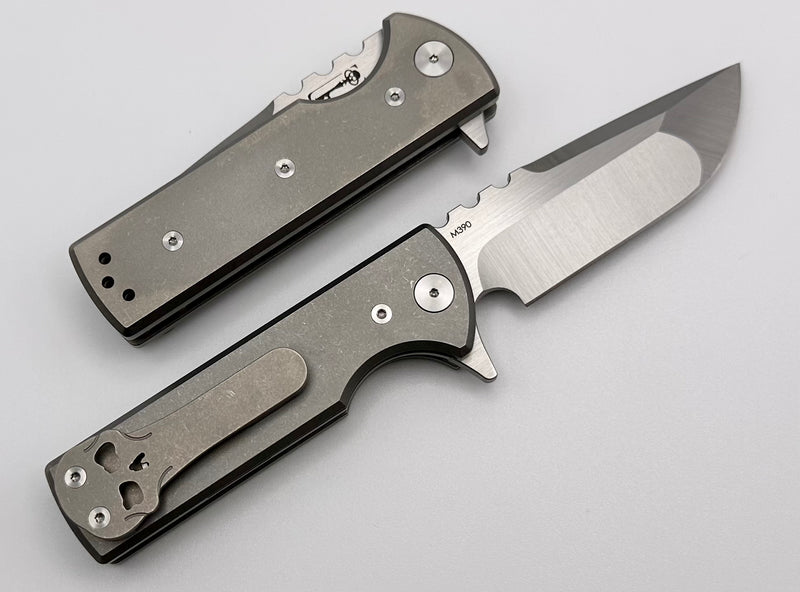 Chaves Knives T.A.K Ambidextrous Knife TAK Drop Point Titanium