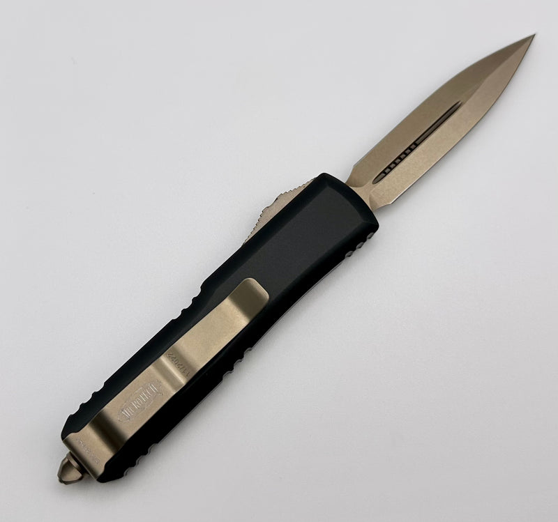 Microtech UTX-85 Black & Double Edge Bronze Standard 232-13