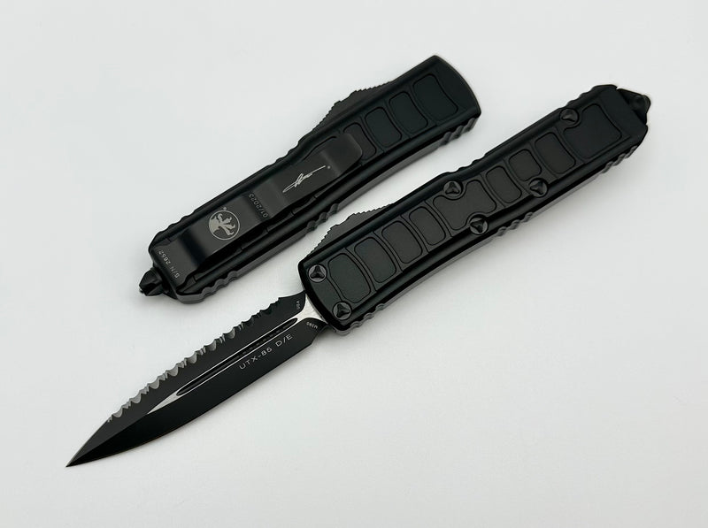 Microtech UTX-85 2 Stepside Double Edge Full Serrated Signature Series Tactical Standard 232II-3TS