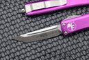 Microtech UTX-85 Tanto Stonewash Standard & Violet 233-10VI