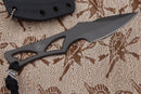 Spartan Blades Black Enyo Waist Band/Neck Knife w/ Black Kydex SB2BK