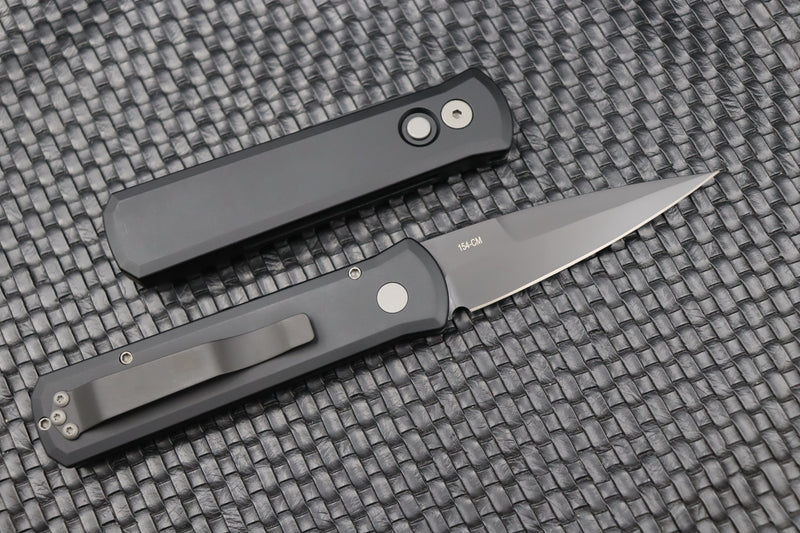 Pro-Tech Godson w/ Black Handle & Black 154-CM Blade 721