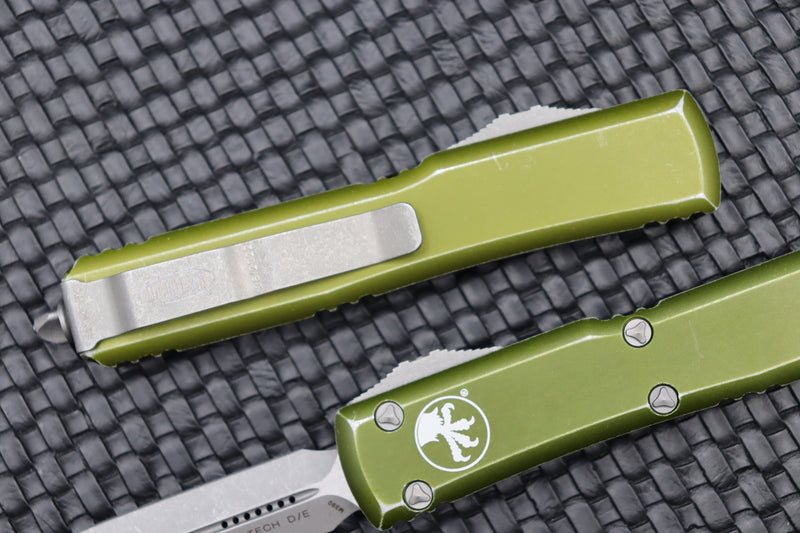 Microtech Ultratech Double Edge & Distressed OD Green 122-10DOD